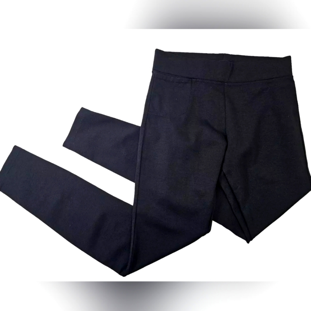 AMERICAN GIANT 6T Tall Black‎ Ponte Slim Pant Women's Pull On Stretch Career